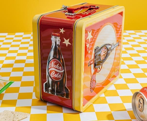 Fallout Nuka-Cola Retro-Style Metal Lunchbox | Reusable Storage Tin Container thumbnail 7