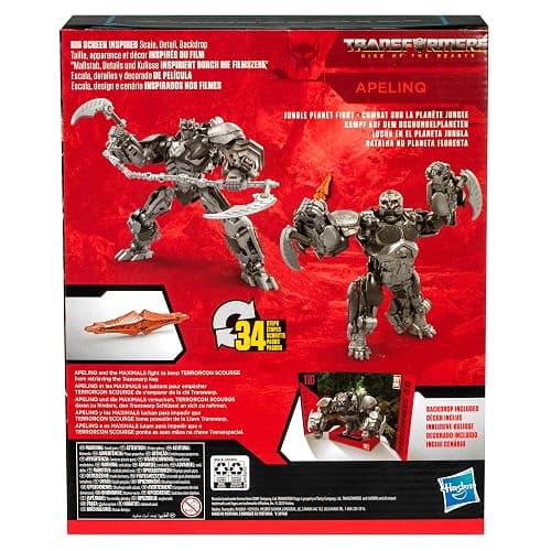 Transformers Toys Studio Series Leader Class Rise of the Beasts 116 Apelinq, 8.5-inch Converting Action Figure For Boys And Girls Ages 8+ | Transformers Studio Series 8 Inch Action Figure Leader Class (2025 Wave 1) - Apelinq #116 thumbnail 5