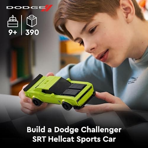 LEGO Speed Champions Dodge Challenger SRT Hellcat Sports Car Toy - Car Model Kit with a Driver Minifigure - Birthday Gift for 9+ Year Old Boys - 77237 thumbnail 4