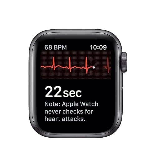 Apple Watch Series 5 (GPS, 40MM) - Space Gray Aluminum Case with Black Sport Band (Renewed) thumbnail 5