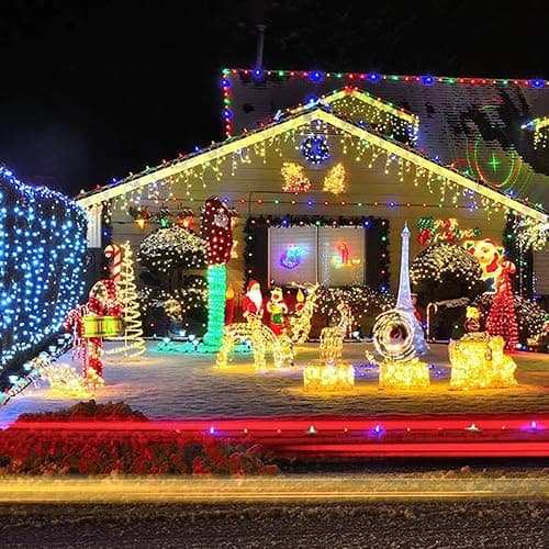 TW SHINE Warm White Christmas Lights Outdoor, 20FT 100 Count Incandescent Christmas Light Indoor, Waterproof Christmas Tree String Lights for Xmas Decorations thumbnail 5