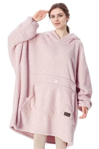 Catalonia Oversized Blanket Hoodie Sweatshirt, Wearable Lounging Fleece Pullover, Gift for Adults Women Men Kids Wife - Image 1