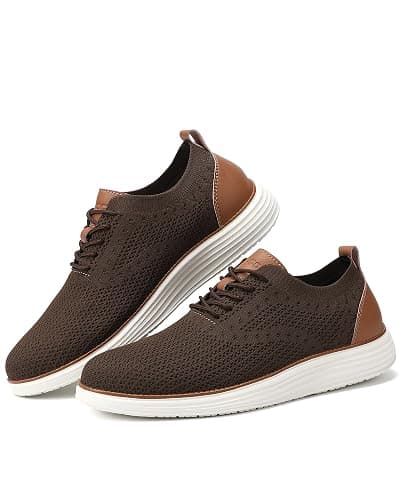 VILOCY Men's Casual Dress Sneakers Oxfords Business Mesh Breathable Walking Shoes Tennis Comfortable thumbnail 7