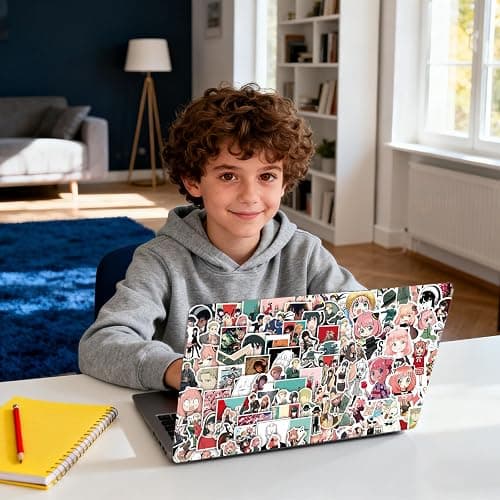 Pounchi Cute Anime Stickers (200 Pcs) Cute Cartoon PVC Sticker, Gifts for Laptop Water Bottle Skateboard Party Supplies Decorations Teens Kids thumbnail 2
