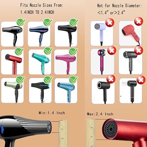 LIGOLIG Hair Difuser Attachment Universal Diffuser Hair Dryer for 1.4-inch to 2.4- inch Blow Dryer, Hair Diffuser for Curly Hair and Natural Wavy Hair (Black) thumbnail 4