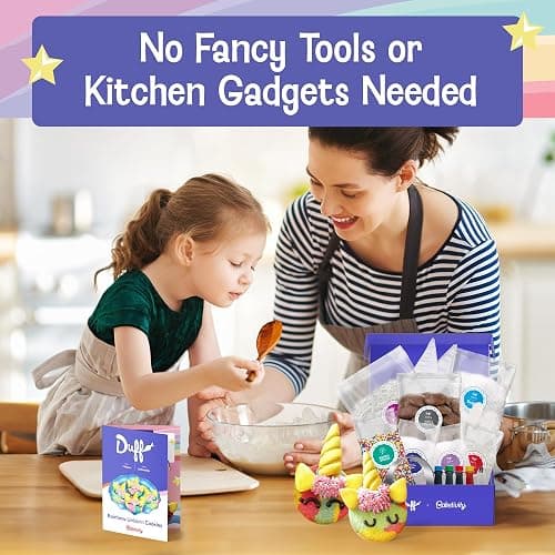 Baketivity x Duff Goldman Unicorn Cookies Kids Baking Kit | Cooking Kits with Premeasured Ingredients, Decorating Supplies, STEM Activities for Girls and Boys Ages 6-12 thumbnail 7