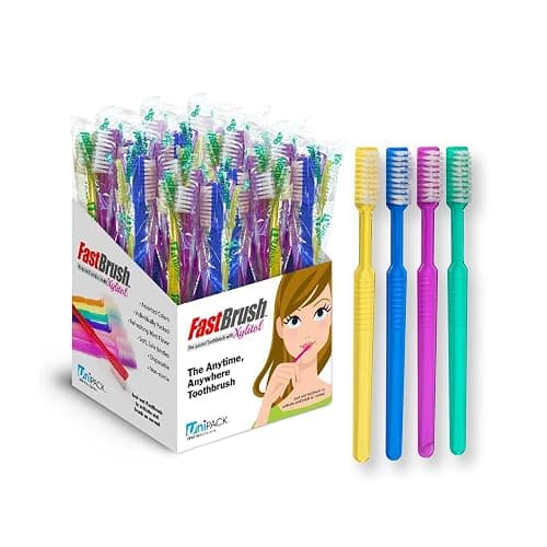 Dukal Fast Brush Pre-Pasted Disposable Toothbrushes (Box of 100) - Image 1