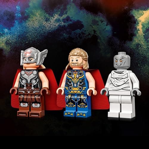 LEGO Marvel Attack on New Asgard, Thor Buildable Toy 76207 with Hammer, Stormbreaker and Monster Figure, Love and Thunder Movie Set thumbnail 5