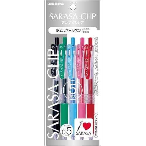 Zebra Sarasa Clip 0,5 A 5 St?ck P-JJ15-5A (Japan-Import) - Image 1