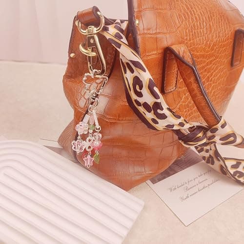 AGEN KGEN Aesthetic Y2K keychains Cute Butterfly Star Strawberry Bear Guitar Keychains Charms for Women Bag Purse Gifts thumbnail 5