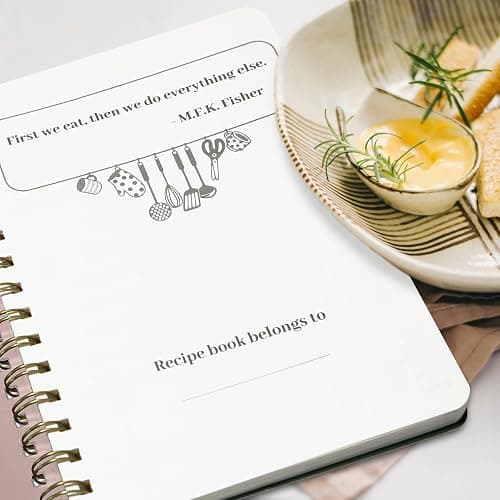 Perfect Blank Recipe Book-Recipe Book to Write in Your Own Recipes,Hardcover Personal Blank Recipe Book, Recipe Notebook Hold 144 Exclusive Formula Recipes (Pink) thumbnail 6