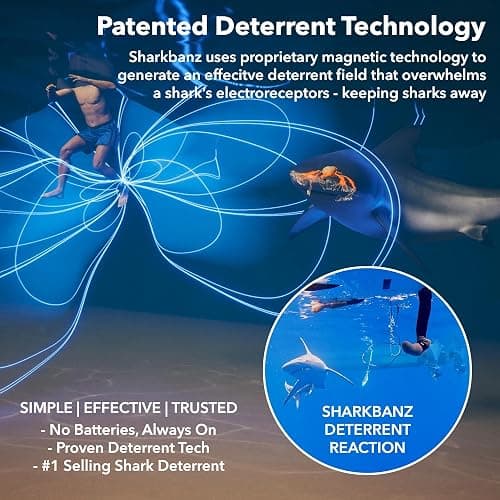 SHARKBANZ - Official Magnetic Shark Deterrent Band for Swimming, Surfing, Diving, and All Ocean Sports - Proven & Patented thumbnail 2