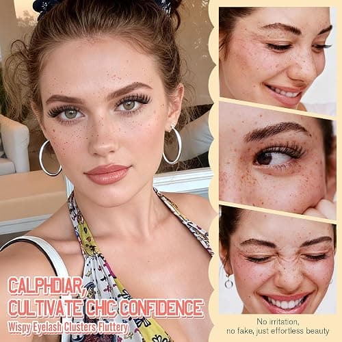 Lash Clusters Kit 30D-100D Wispy Eyelash Extension Kit 474pcs Individual Lashes 8-16MM Cluster Eyelash Extensions DIY Lash Extension Kit D-Curly Eyelash Clusters with Lash Bond and Seal Lash Tweezers thumbnail 4