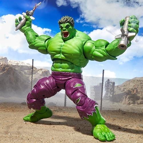 Marvel Legends Maximum Series Hulk, Deluxe Hulk Comics Collectible 6-Inch Scale Action Figure with Incredible Articulation and Smashing Accessories thumbnail 5