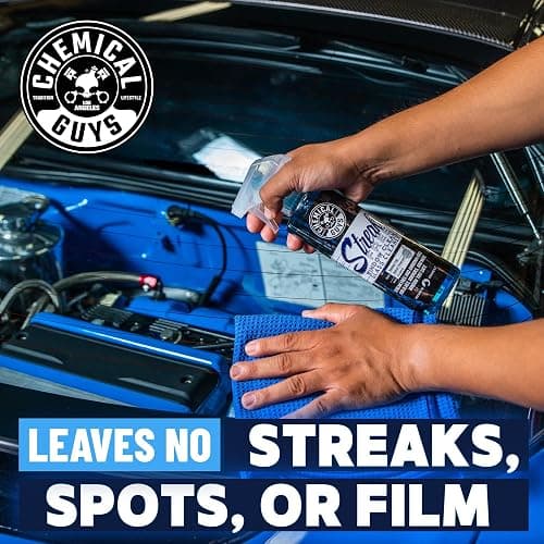 Chemical Guys CLD30016 Streak Free Glass & Window Cleaner (Works on Glass, Windows, Mirrors, Navigation Screens & More; Car, Truck, SUV and Home Use), Ammonia Free & Safe on Tinted Windows, 16 fl oz thumbnail 4