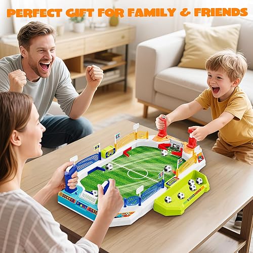 Mini Soccer Board Game for Kids, Birthday Christmas Soccer Gifts for 3 4 5 6 7 8-12 Year Old Boys, Football Table Toys, Pinball Interactive Sports Game for Indoor, Home Party, Family, Playroom, Travel thumbnail 2