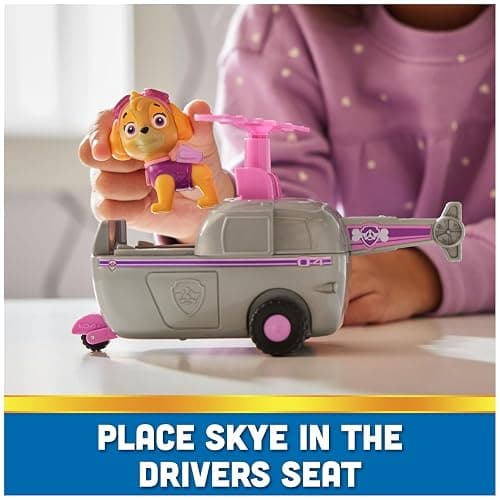 Paw Patrol, Skye’s Helicopter, Toy Vehicle with Collectible Action Figure, Sustainably Minded Kids Toys for Boys & Girls Ages 3 and Up thumbnail 4