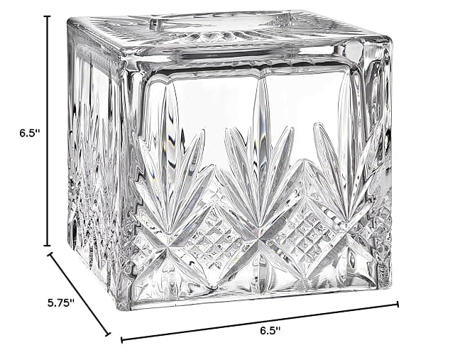 Godinger Dublin Crystal Tissue Box thumbnail 3