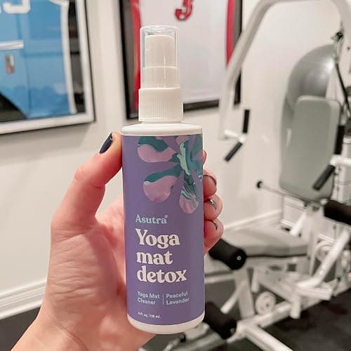 ASUTRA Yoga Mat Cleaner Spray (Peaceful Lavender), 4 fl oz - No Slippery Residue, Organic Essential Oils, Deep-Cleansing for Fitness Gear & Gym Equipment, Microfiber Towel Included thumbnail 9