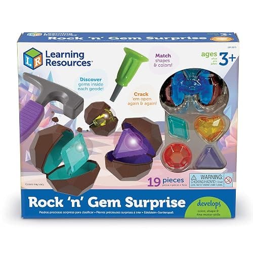 Learning Resources Rock 'n Gem Surprise - 19 Pieces, Ages 3+ Toddler Learning Toys, Sorting and Matching Toys, Early STEM for Kids thumbnail 9