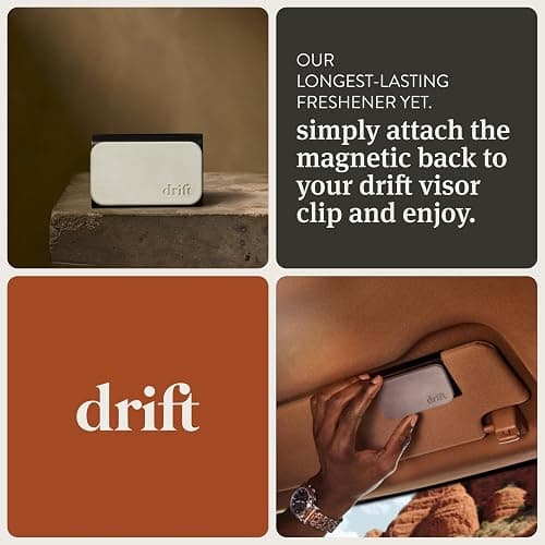 Drift Car Air Freshener - The Original Stone Air Freshener - Car Odor Eliminator - Long Lasting Scent - Metal Clip - Essential Oils - Clean Ingredients - Variety 3 Pack Refill - NO CLIP INCLUDED thumbnail 5