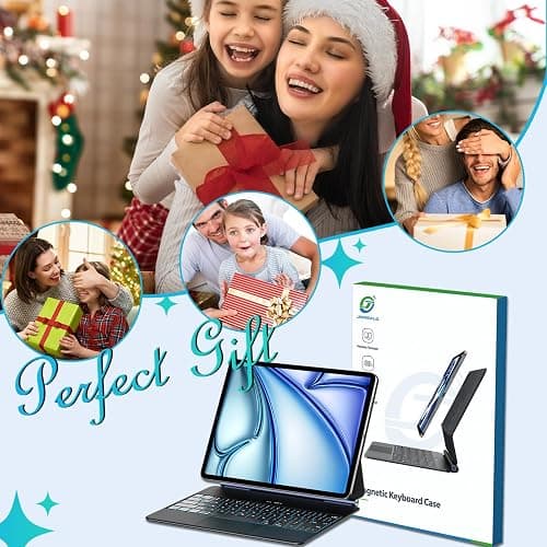 Jibrealg Keyboard Case for iPad Pro 13 Inch (M4 2024 / M5 2025), Ultra-Slim Magic Keyboard with Multi-Touch Trackpad, 7 Colors Backlight, Smart Keyboard for iPad Pro 13 Inch thumbnail 7
