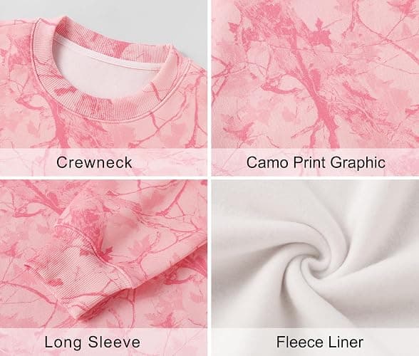 LOMON Oversized Sweatshirt for Women Crewneck Long Sleeve Casual Fleece Tops Graphic Hoodies Pullover Sweater thumbnail 5