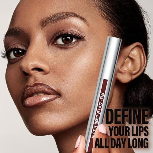 Cilrofelr Peel Off Lip Liner Stain with Tweezer, Long Wear Tattoo Lip Liner, Peel Off Lip Stain with Matte Finish, Long Lasting, Waterproof, Transfer-proof, Highly Pigmented Color (Espresso) thumbnail 5