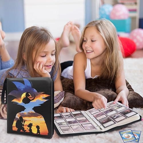 Anime Trading Card Binder for Cards, 9 Pocket with 60 Sleeves up to 1080 Cards One Piece TCG Card Binder, Waterproof Card Storage Book, Trading Cards Display Case thumbnail 2