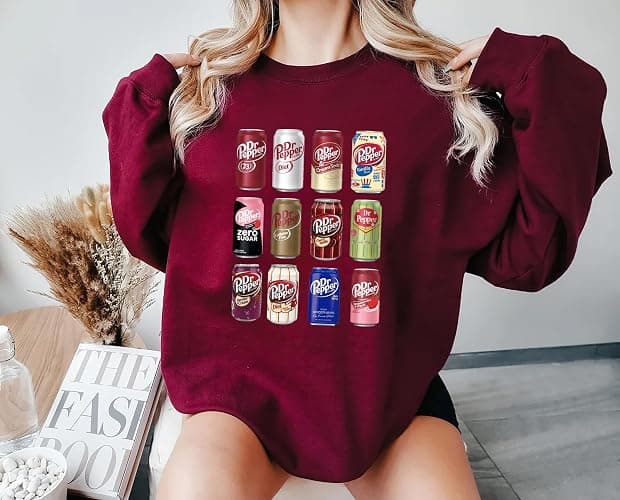 Till Death Dr. P.epper Sweatshirt, Dr. P.epper Shirt, Soda Vintage Tshirt, Gift for Soda Lover, Bottles Zero Sugar Lov thumbnail 9
