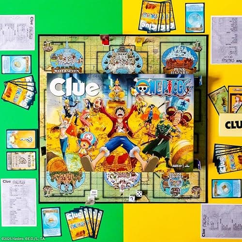 CLUE: One Piece Board Game, Find Hidden Pirate Treasure with Luffy and The Straw Hat Crew, Explore Iconic Locations Like Dressrosa, Drum Kingdom & Water Seven, Official Toei Animation Game, Ages 8+ thumbnail 4