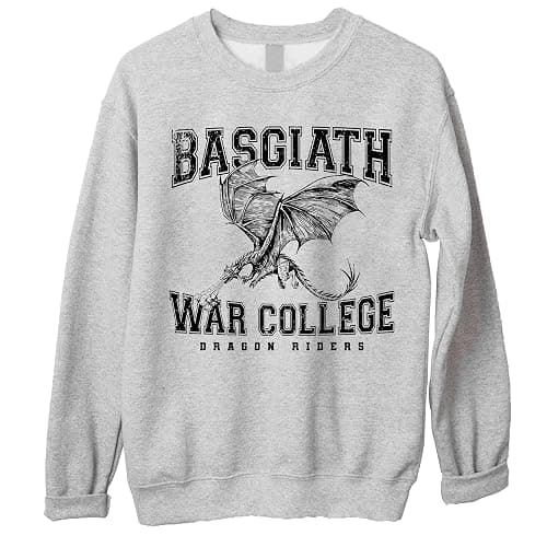 Basgiath War College Sweatshirt - Fourth Wing Book Dragon Rider Violet Sorrengail Sweater - Image 1