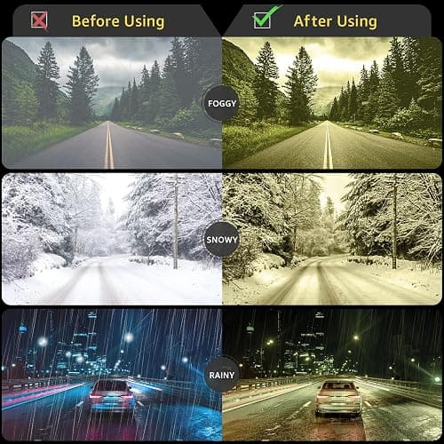 Myiaur Polarized Night Vision Glasses for Women, Anti Glare Driving Vision Glasses with Yellow Lens, UV400 Protection thumbnail 4