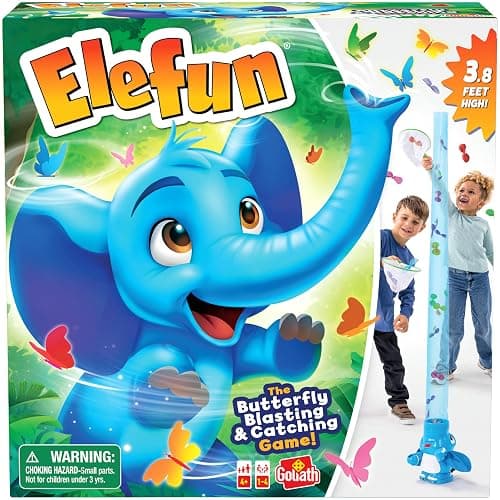 Goliath Elefun | Butterfly Blasting & Catching Game for Kids | 1-4 Players, Ages 4+ - Image 1
