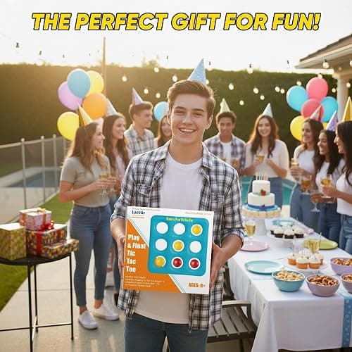 Luottis Inflatable Tic Tac Toe Pool Game Set – Pool Toys with 10 Balls, Fun for Kids, Teens, Adults, Family, Party, Beach, Outdoor & Indoor, 2-10 Players thumbnail 8