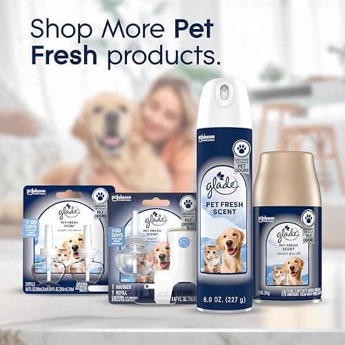 Glade PlugIns Refills Air Freshener Starter Kit, Pet Fresh Scent, Scented and Essential Oils for Home and Bathroom, 0.67 Fl Oz, 1 Warmer + 1 Refill thumbnail 9