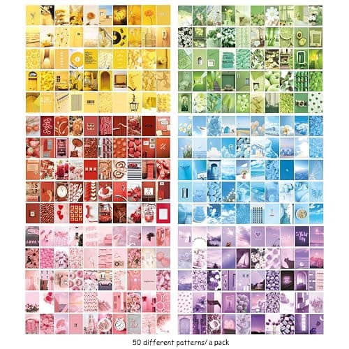 6 Sets 300 Pcs Washi Stickers Set Cute Aesthetic Sticker Book for Journaling, DIY Decorative Paper Sticker Decals for Bullet Journal Art Scrapbooking Diary Card Craft Gift Album Notebook Stationery thumbnail 3