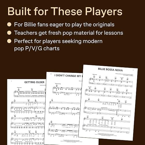 Billie Eilish - Happier Than Ever | Piano/Vocal/Guitar Sheet Music Songbook for Students and Fans | 15 Songs from Third Studio Album with Lyrics and ... Home Practice or Performance (Hal Leonard) thumbnail 9