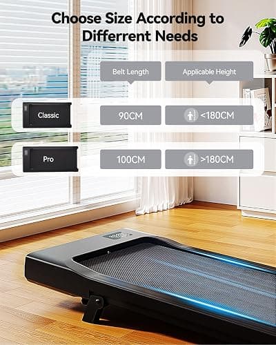 Lacuffy Walking Pad with 6% Incline, Max 12km/h Treadmill for Home Foldable, Raceable Under Desk Treadmill Max 136kg,159kg walking treadmill 2.5HP with Smart App Control, HIIT & MIIT Programs thumbnail 8