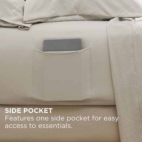 Bedsure Deep Pocket Queen Sheets - 6 Piece, Prewashed Ultra-Soft Queen Sheet Set, Fits Mattresses Up to 18 Inches Thick, Breathable & Secure Fit, Hotel Luxury Bedding, Linen thumbnail 6