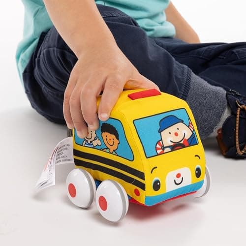 Melissa & Doug K's Kids Pull-Back Vehicle Set - Soft Baby Toy Set with 4 Cars and Trucks, Soft Vehicles Toys for Babies and Toddlers thumbnail 6