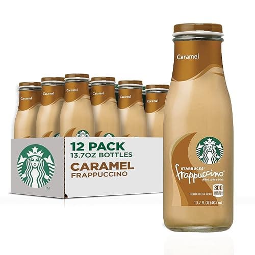 Starbucks Frappuccino Coffee Drink, Caramel, 13.7 fl oz Bottles (12 Pack) - Image 1
