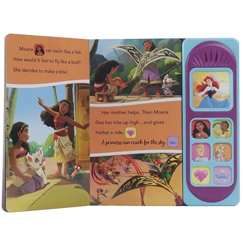 Disney Princess Moana, Ariel, Cinderella, and More! - Princess Lessons Sound Book - PI Kids thumbnail 6