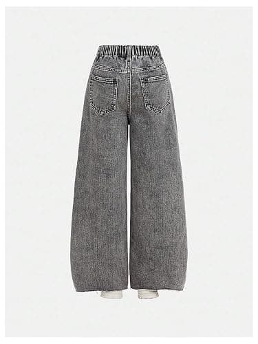 SOLY HUX Girl's Wide Leg Jeans High Waisted Baggy Denim Pants Casual Streetwear thumbnail 2