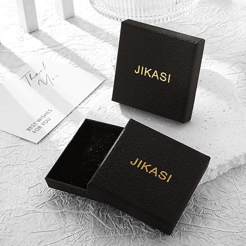 JIKASI Initial A-Z Letter Pendant Necklace for Men 18K Gold Plated Capital Initial Necklace Cuban Link Chain 4mm 20 Inch Jewelry Gift thumbnail 7