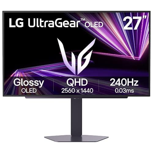LG 27GX704A-B 27-inch Ultragear QHD (2650x1440) OLED Gaming Monitor 240Hz, 0.03ms, NVIDIA G-Sync Compatible, AMD FreeSync Premium Pro, VESA Display HDR TrueBlack400, HDMI 2.1, DisplayPort, Black - Image 1