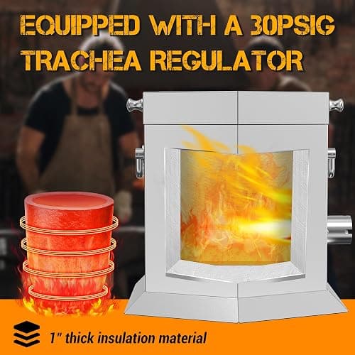 CANALHOUT 9KG/19.5lbs Propane Melting Furnace Kit with Two Tongs and Crucible, All New Kiln Metal Foundry Furnace Smelting Gold Silver Copper Aluminum, Metal Recycle Home Smelting Casting Tool thumbnail 4