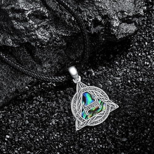 HUKKUN Therian Necklace Sterling Silver Therian Collar Celtic Therian Symbol Necklace Therian Jewellery for Men thumbnail 5