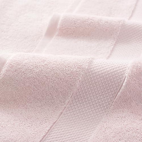 Aston & Arden Egyptian Hand Towels - Pack of 6 - Oversized Ultra Soft Thick & Absorbent, 100% Ringspun Egyptian Cotton Bathroom Towel for Spa, Hotel, 600 GSM, 16 x 30 in, Pink - Blush Pink - Hand thumbnail 4