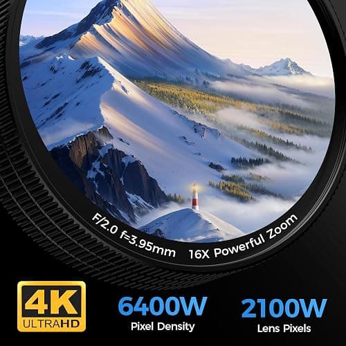 4K Digital Camera for Photography Vlogging: 64MP Cam for YouTube with 3" 180° Flip Screen - 16X Digital Zoom Point and Shoot Camara with 32GB Micro SD Card for Kids Teens Beginners thumbnail 4